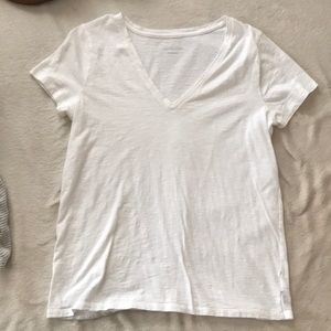 Merona basic white v-neck tee